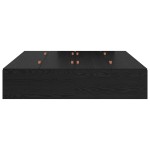 vidaXL Cadru de pat cu depozitare Stejar Negru 140 x 190 cm