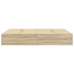 vidaXL Cadru de pat Stejar sonoma 190 x 135 x 31.5 cm Lemn compozit vidaXL Cadru de pat Stejar sonoma 190 x 135 x 31.5 cm Lemn compozit
