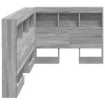 vidaXL Tăblie de depozitare cu raft sonoma gri 90 cm Lemn compozit vidaXL Tăblie de depozitare cu raft sonoma gri 90 cm Lemn compozit