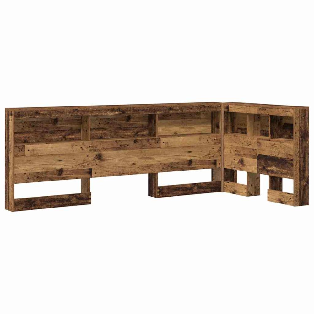 vidaXL Tăblie de depozitare cu raft Lemn vechi 90 cm Lemn compozit