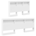 vidaXL Tăblie de depozitare cu raft Alb 120 cm Lemn compozit