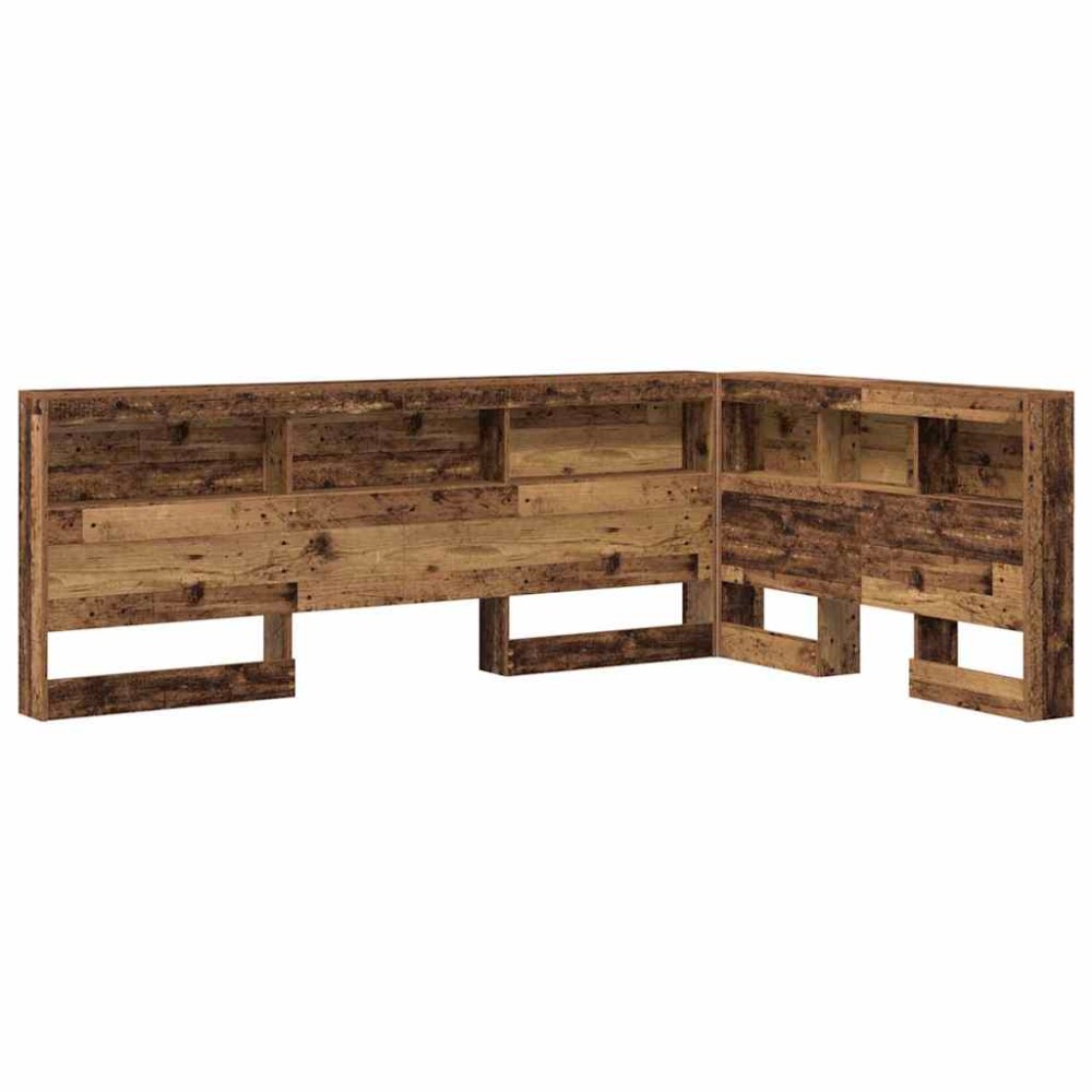 vidaXL Tăblie de depozitare cu raft Lemn vechi 120 cm Lemn compozit