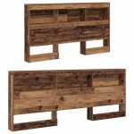 vidaXL Tăblie de depozitare cu raft Lemn Vechi 160 cm Lemn compozit