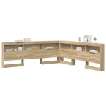 vidaXL Tăblie de depozitare cu raft Stejar sonoma 180 cm Lemn compozit vidaXL Tăblie de depozitare cu raft Stejar sonoma 180 cm Lemn compozit