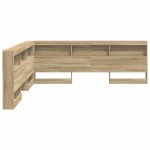 vidaXL Tăblie de depozitare cu raft Stejar sonoma 180 cm Lemn compozit vidaXL Tăblie de depozitare cu raft Stejar sonoma 180 cm Lemn compozit