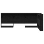 vidaXL Tăblie de depozitare cu raft Stejar negru 90 cm Lemn compozit vidaXL Tăblie de depozitare cu raft Stejar negru 90 cm Lemn compozit