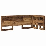 vidaXL Tăblie de depozitare cu raft Lemn vechi 90 cm Lemn compozit vidaXL Tăblie de depozitare cu raft Lemn vechi 90 cm Lemn compozit