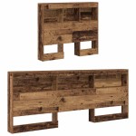 vidaXL Tăblie de depozitare cu raft Lemn vechi 90 cm Lemn compozit vidaXL Tăblie de depozitare cu raft Lemn vechi 90 cm Lemn compozit