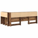 vidaXL Tăblie de depozitare cu raft Lemn vechi 90 cm Lemn compozit vidaXL Tăblie de depozitare cu raft Lemn vechi 90 cm Lemn compozit