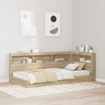 vidaXL Tăblie de depozitare cu raft Stejar sonoma 75 cm Lemn compozit vidaXL Tăblie de depozitare cu raft Stejar sonoma 75 cm Lemn compozit