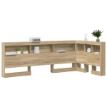 vidaXL Tăblie de depozitare cu raft Stejar sonoma 75 cm Lemn compozit vidaXL Tăblie de depozitare cu raft Stejar sonoma 75 cm Lemn compozit