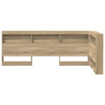 vidaXL Tăblie de depozitare cu raft Stejar sonoma 75 cm Lemn compozit vidaXL Tăblie de depozitare cu raft Stejar sonoma 75 cm Lemn compozit