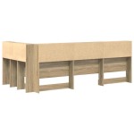 vidaXL Tăblie de depozitare cu raft Stejar sonoma 75 cm Lemn compozit vidaXL Tăblie de depozitare cu raft Stejar sonoma 75 cm Lemn compozit
