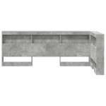 vidaXL Tăblie de depozitare cu raft Gri beton 75 cm Lemn compozit vidaXL Tăblie de depozitare cu raft Gri beton 75 cm Lemn compozit