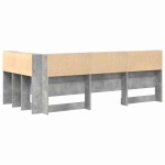vidaXL Tăblie de depozitare cu raft Gri beton 75 cm Lemn compozit vidaXL Tăblie de depozitare cu raft Gri beton 75 cm Lemn compozit