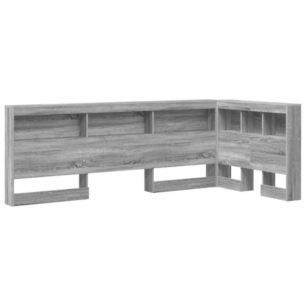 vidaXL Tăblie de depozitare cu raft sonoma gri 75 cm Lemn compozit