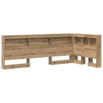 vidaXL Tăblie de depozitare stejar artizanal 75 cm Lemn compozit vidaXL Tăblie de depozitare stejar artizanal 75 cm Lemn compozit