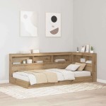 vidaXL Tăblie de depozitare stejar artizanal 75 cm Lemn compozit vidaXL Tăblie de depozitare stejar artizanal 75 cm Lemn compozit