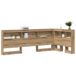 vidaXL Tăblie de depozitare stejar artizanal 75 cm Lemn compozit vidaXL Tăblie de depozitare stejar artizanal 75 cm Lemn compozit