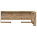 vidaXL Tăblie de depozitare stejar artizanal 75 cm Lemn compozit vidaXL Tăblie de depozitare stejar artizanal 75 cm Lemn compozit