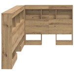 vidaXL Tăblie de depozitare stejar artizanal 75 cm Lemn compozit vidaXL Tăblie de depozitare stejar artizanal 75 cm Lemn compozit