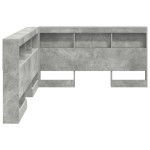 vidaXL Tăblie de depozitare cu raft Gri beton 140 cm Lemn compozit vidaXL Tăblie de depozitare cu raft Gri beton 140 cm Lemn compozit