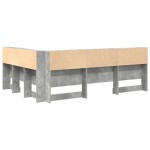 vidaXL Tăblie de depozitare cu raft Gri beton 140 cm Lemn compozit vidaXL Tăblie de depozitare cu raft Gri beton 140 cm Lemn compozit