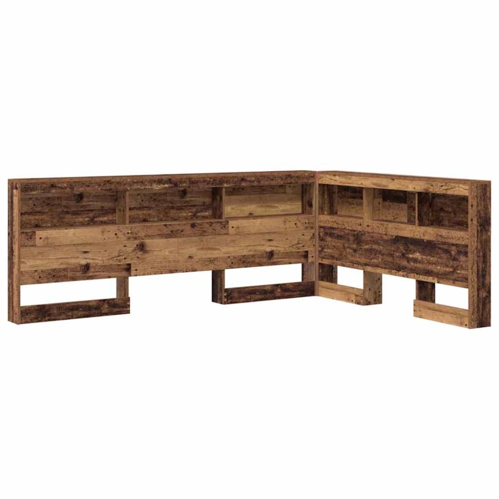 vidaXL Tăblie de depozitare cu raft Lemn vechi 140 cm Lemn compozit