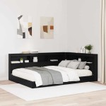 vidaXL Tăblie de depozitare cu raft Stejar negru 135 cm Lemn compozit vidaXL Tăblie de depozitare cu raft Stejar negru 135 cm Lemn compozit