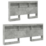 vidaXL Tăblie de depozitare cu raft Gri beton 135 cm Lemn compozit vidaXL Tăblie de depozitare cu raft Gri beton 135 cm Lemn compozit