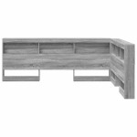 vidaXL Tăblie de depozitare cu raft sonoma gri 135 cm Lemn compozit vidaXL Tăblie de depozitare cu raft sonoma gri 135 cm Lemn compozit