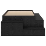 vidaXL Cadru de pat cu depozitare Stejar negru 244 x 118 x 53.5 cm vidaXL Cadru de pat cu depozitare Stejar negru 244 x 118 x 53.5 cm