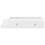 vidaXL Armațiune pat depozitare Alb 90x190 cm vidaXL Armațiune pat depozitare Alb 90x190 cm