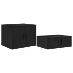 vidaXL Cadru de pat cu depozitare Stejar negru 234 x 118 x 53.5 cm vidaXL Cadru de pat cu depozitare Stejar negru 234 x 118 x 53.5 cm
