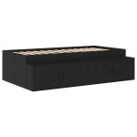 vidaXL Cadru de pat cu depozitare Stejar negru 234 x 118 x 53.5 cm vidaXL Cadru de pat cu depozitare Stejar negru 234 x 118 x 53.5 cm