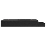 vidaXL Cadru de pat cu depozitare Stejar negru 236.5 x 80 x 31.5 cm