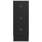 vidaXL Cadru de pat cu depozitare Stejar negru 236.5 x 80 x 31.5 cm