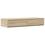 vidaXL Cadru de pat cu depozitare Stejar Sonoma 236.5 x 80 x 31.5 cm vidaXL Cadru de pat cu depozitare Stejar Sonoma 236.5 x 80 x 31.5 cm