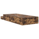 vidaXL Cadru de pat cu depozitare Stejar fumuriu 236.5 x 100 x 31.5 cm
