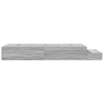 vidaXL Cadru de pat cu depozitare sonoma gri 236.5 x 100 x 31.5 cm vidaXL Cadru de pat cu depozitare sonoma gri 236.5 x 100 x 31.5 cm