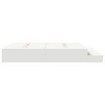 vidaXL Cadru de pat cu depozitare cu sertar Alb 236.5 x 200 x 31.5 cm