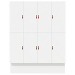vidaXL Cadru de pat cu depozitare cu sertar Alb 236.5 x 200 x 31.5 cm
