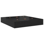vidaXL Cadru de pat cu depozitare Stejar negru 236.5 x 200 x 31.5 cm