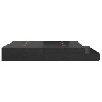 vidaXL Cadru de pat cu depozitare Stejar negru 236.5 x 200 x 31.5 cm