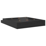 vidaXL Cadru de pat cu depozitare Stejar negru 236.5 x 200 x 31.5 cm