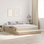 vidaXL Cadru de pat cu depozitare Stejar Sonoma 236.5 x 200 x 31.5 cm vidaXL Cadru de pat cu depozitare Stejar Sonoma 236.5 x 200 x 31.5 cm