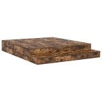 vidaXL Cadru de pat cu depozitare Stejar fumuriu 236.5 x 200 x 31.5 cm