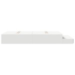 vidaXL Cadru de pat cu depozitare cu sertar Alb 236.5 x 120 x 31.5 cm