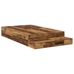 vidaXL Cadru de pat cu depozitare Lemn vechi 236.5 x 120 x 31.5 cm
