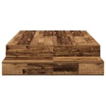 vidaXL Cadru de pat cu depozitare Lemn vechi 236.5 x 120 x 31.5 cm